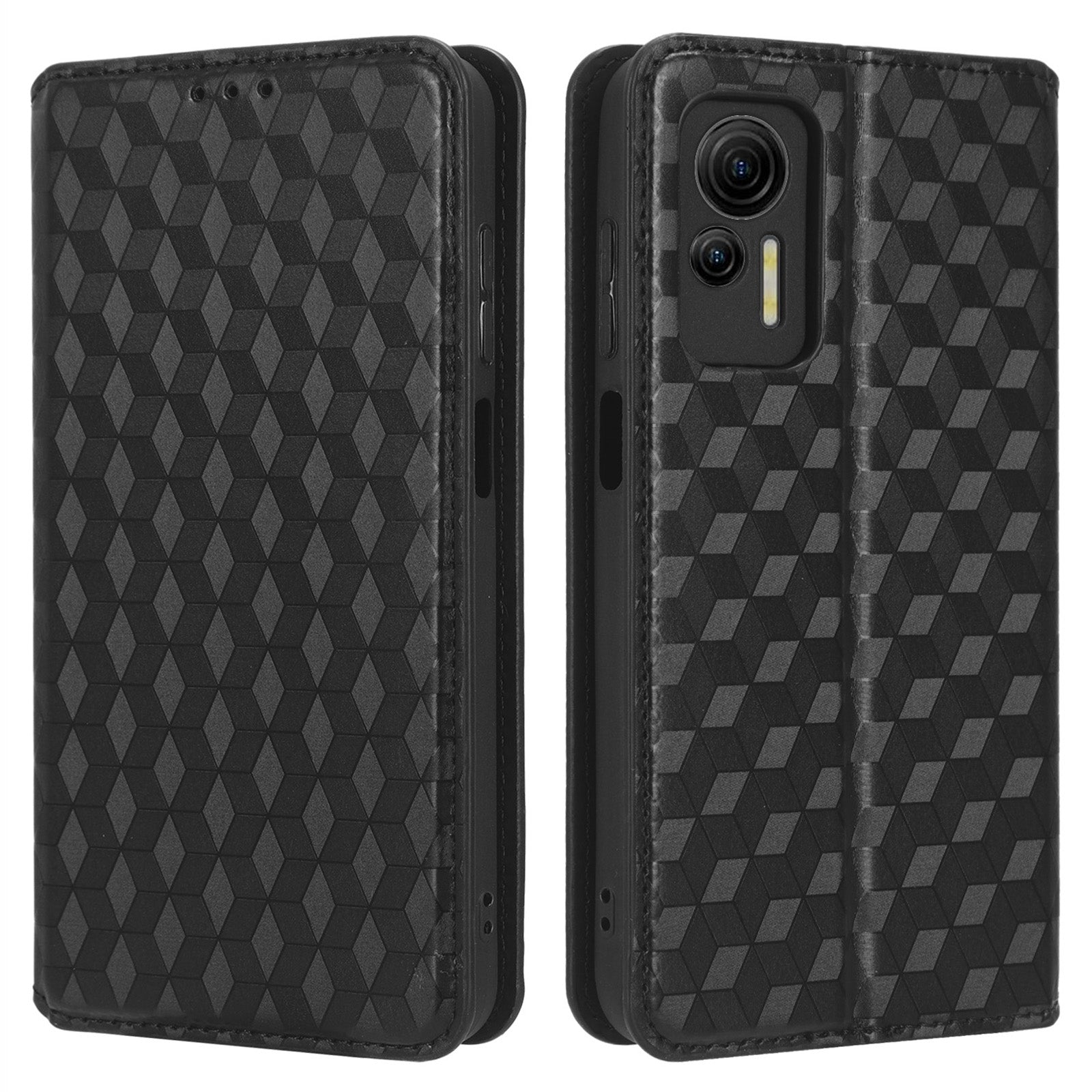 For Ulefone Note 14 Rhombus Pattern Imprinted Drop-proof Phone Case Magnetic Auto Closing PU Leather Wallet Stand Anti-scratch Phone Cover For Ulefone Note 14 Rhombus Pattern Imprinted Drop-proof Phone Case Magnetic Auto Closing PU Leather Wallet Stand Anti-scratch Phone Cover